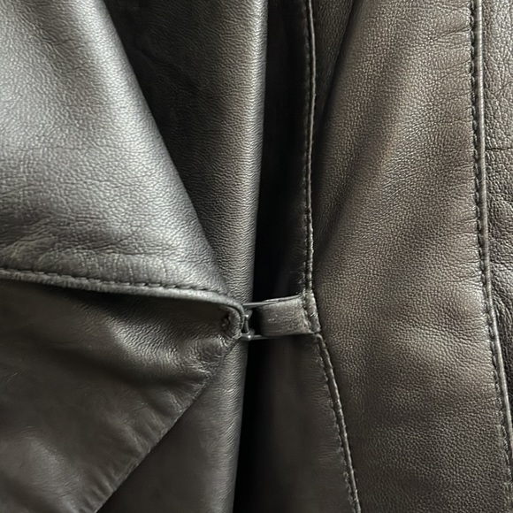 Trouvé black leather jacket - Picture 5 of 9